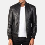 leather jacket black